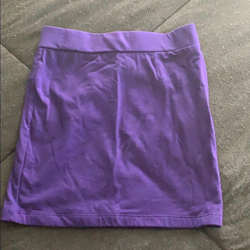 Purple mini skirt from Forever 21